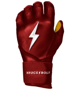 Bruce Bolt PREMIUM PRO Long Cuff Batting Gloves: Maroon -wp populaire magasin premium pro long cuff batting gloves maroon brucebolt 153600