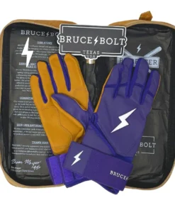 Bruce Bolt PREMIUM PRO Long Cuff Batting Gloves: Purple -wp populaire magasin premium pro long cuff batting gloves purple brucebolt 220810