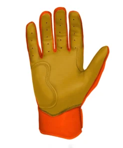 Bruce Bolt PREMIUM PRO Short Cuff Batting Gloves: Orange -wp populaire magasin premium pro short cuff batting gloves orange brucebolt 164912