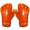 Bruce Bolt PREMIUM PRO Short Cuff Batting Gloves: Orange -wp populaire magasin premium pro short cuff batting gloves orange brucebolt 362485