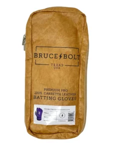 Bruce Bolt PREMIUM PRO Short Cuff Batting Gloves: Purple -wp populaire magasin premium pro short cuff batting gloves purple brucebolt 705507