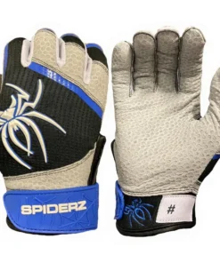 2022 Spiderz PRO Model Batting Gloves: Black/Royal Blue/White