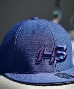 HB Sports Headbanger Sports Exclusive I8508 Flexfit Aerated Performance Hat: Navy ColorRush