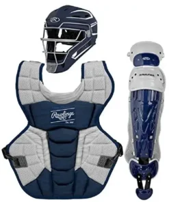 Rawlings Youth Navy/White VELO 2.0 Catcher's Gear Box Set: CSV2Y-N/W