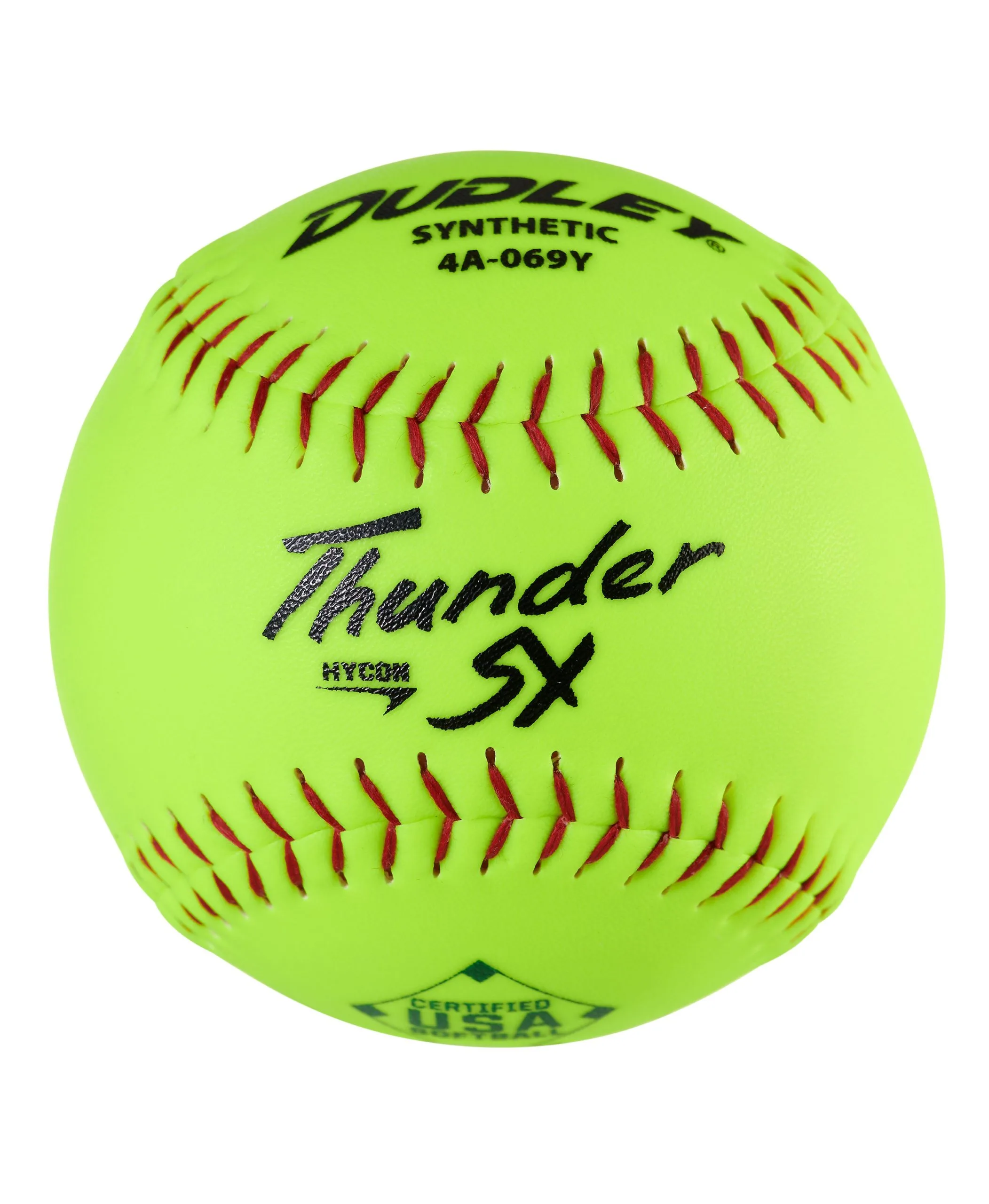 Dudley Thunder SY HYCON 12" USA/ASA Synthetic Slowpitch Softballs (DOZEN): 4A069Y 3 Dudley Thunder SY HYCON 12" USA/ASA Synthetic Slowpitch Softballs (DOZEN): 4A069Y