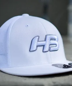 HB Sports Headbanger Sports I8501 Cap America Flexfit Performance Trucker Mesh Back Hat: Whiteout