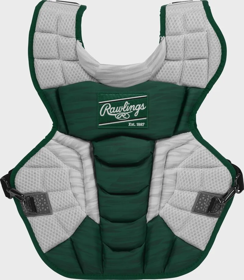 Rawlings Youth Dark Green/White VELO 2.0 Catcher's Gear Box Set: CSV2Y-DG / W 5 Rawlings Youth Dark Green/White VELO 2.0 Catcher's Gear Box Set: CSV2Y-DG / W - Image 3