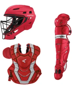 Easton Elite X Catcher's Box Set (Adult, Intermediate & Youth): Red