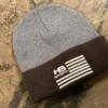 HB Sports American Flag Logo Two-Tone Cuff Beanies: Graphite 1 HB Sports American Flag Logo Two-Tone Cuff Beanies: Graphite -wp populaire magasin Graphite