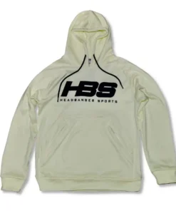 HB Sports Inc. Headbanger Sports Performance Fleece Line Hoodie W/ Kangaroo Pocket: Cream