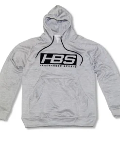HB Sports Inc. Headbanger Sports Performance Fleece Line Hoodie W/ Kangaroo Pocket: Heather Gray