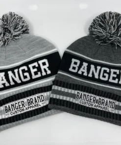 HB Sports Banger Brand Custom Heather Winter Pom-Pom Beanie