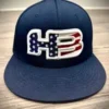 HB Sports Exclusive ES342 Fitted Hat: NAVY USA -wp populaire magasin IMG 3950Small