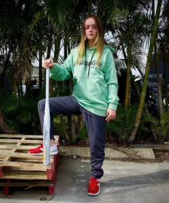 HB Sports Inc. Headbanger Sports Performance Fleece Line Hoodie W/ Kangaroo Pocket: Seafoam Green -wp populaire magasin KaymeGreyJoggers2 scaled