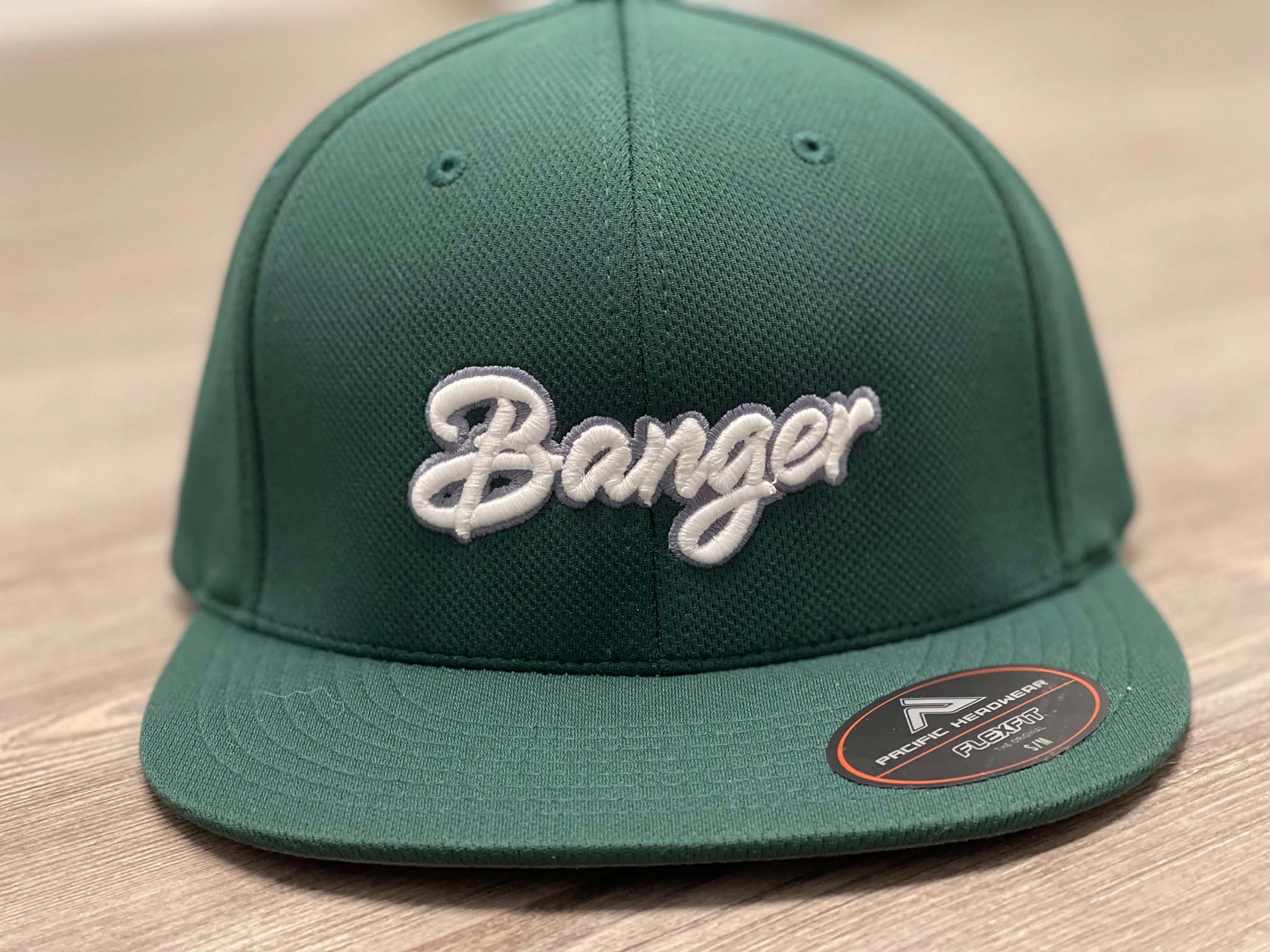 HB Sports Exclusive ES342 Fitted Baseball And Softball Hat: Banger Green 3 HB Sports Exclusive ES342 Fitted Baseball And Softball Hat: Banger Green