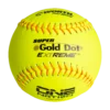 Worth 12" One Nation Super Gold Dot Extreme Slowpitch Softballs (One Dozen): ON12CY -wp populaire magasin ON12CY