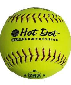 Worth 12" ASA Hot Dot Slowpitch Softballs (Dozen): AHD12CY