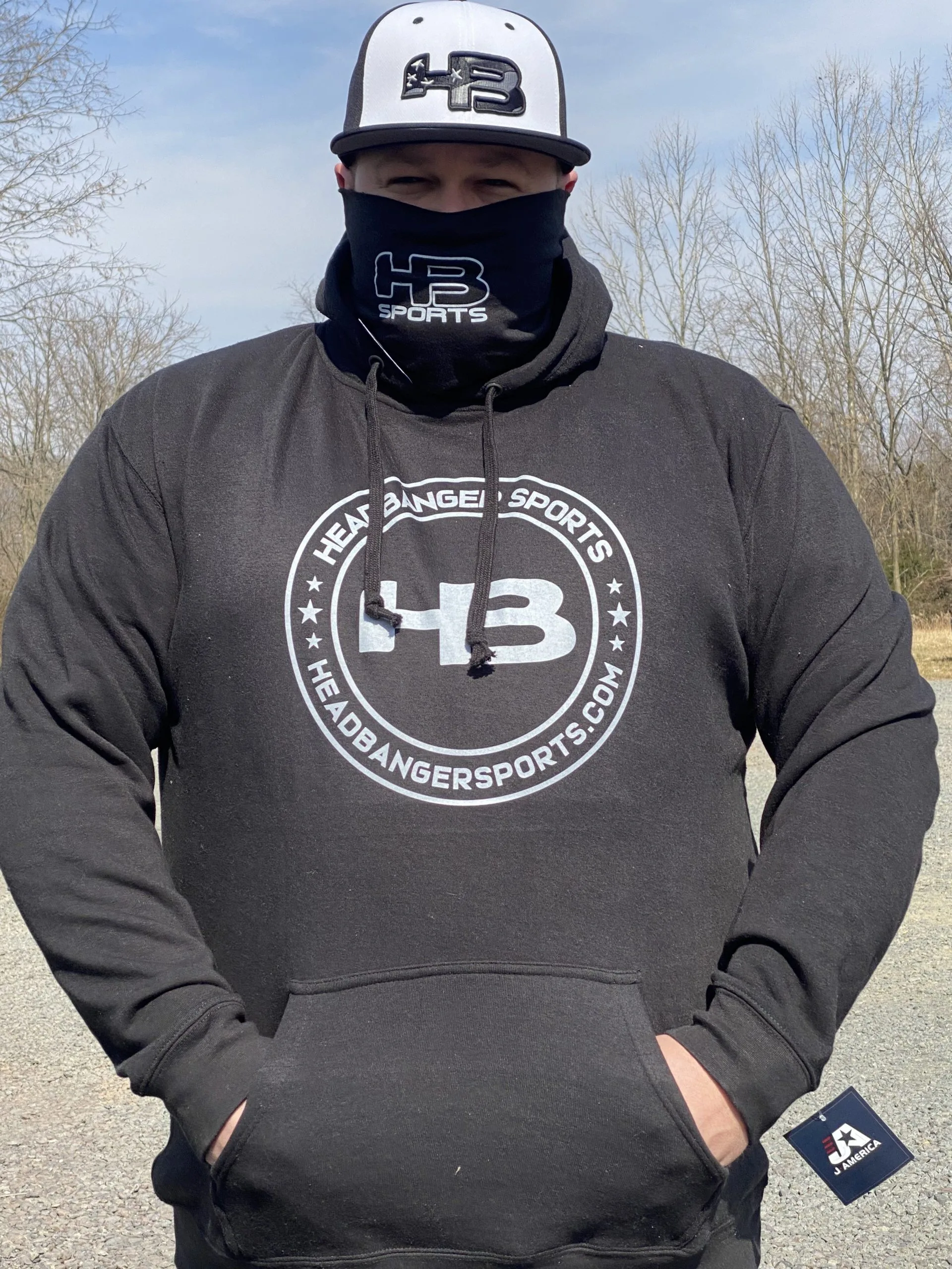 HB Sports Headbanger Sports Exclusive Gaiter Fleece Hoodie (Multiple Colors) 3 HB Sports Headbanger Sports Exclusive Gaiter Fleece Hoodie (Multiple Colors)