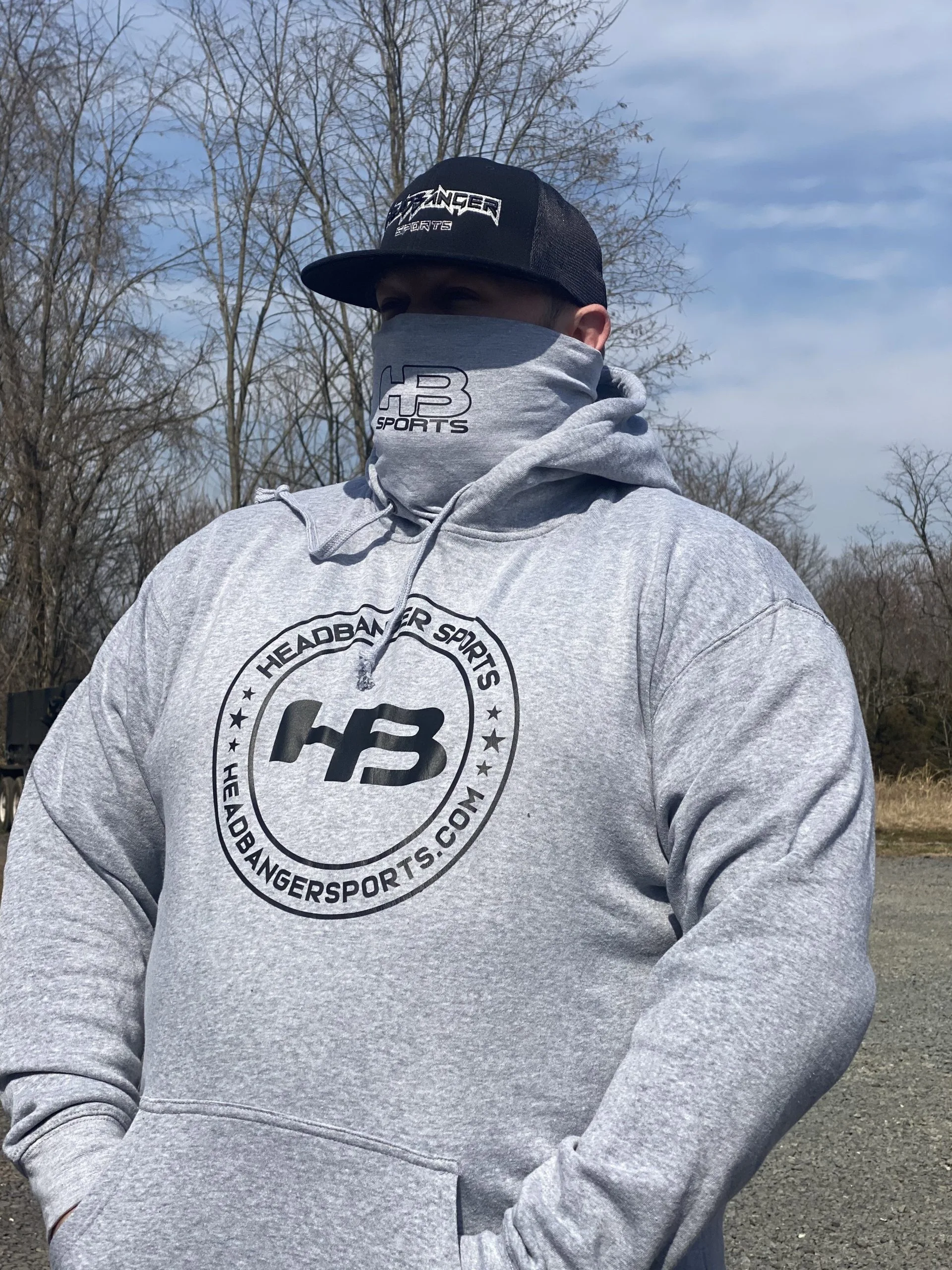 HB Sports Headbanger Sports Exclusive Gaiter Fleece Hoodie (Multiple Colors) 4 HB Sports Headbanger Sports Exclusive Gaiter Fleece Hoodie (Multiple Colors) - Image 2