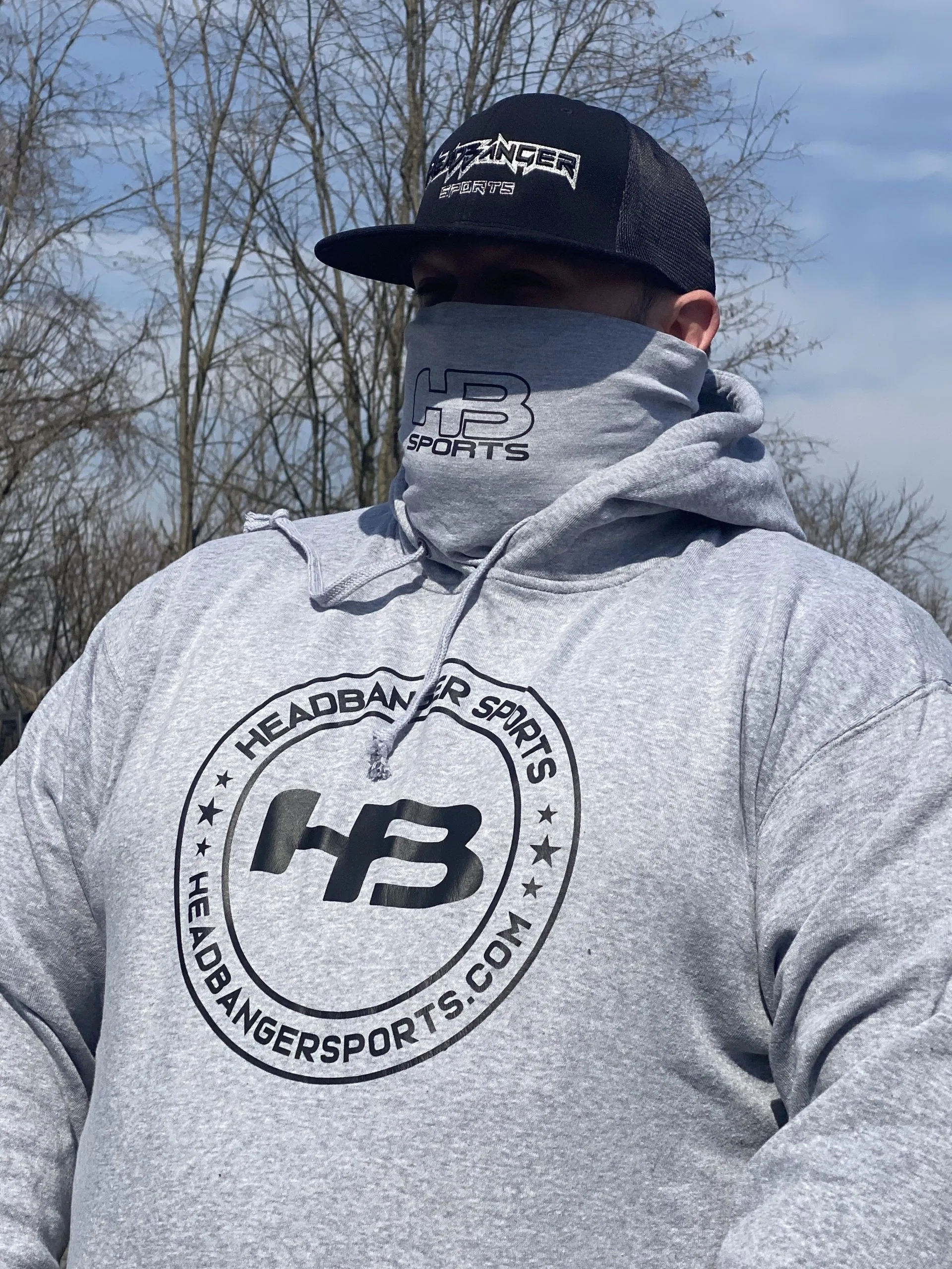HB Sports Headbanger Sports Exclusive Gaiter Fleece Hoodie (Multiple Colors) 15 HB Sports Headbanger Sports Exclusive Gaiter Fleece Hoodie (Multiple Colors) - Image 13