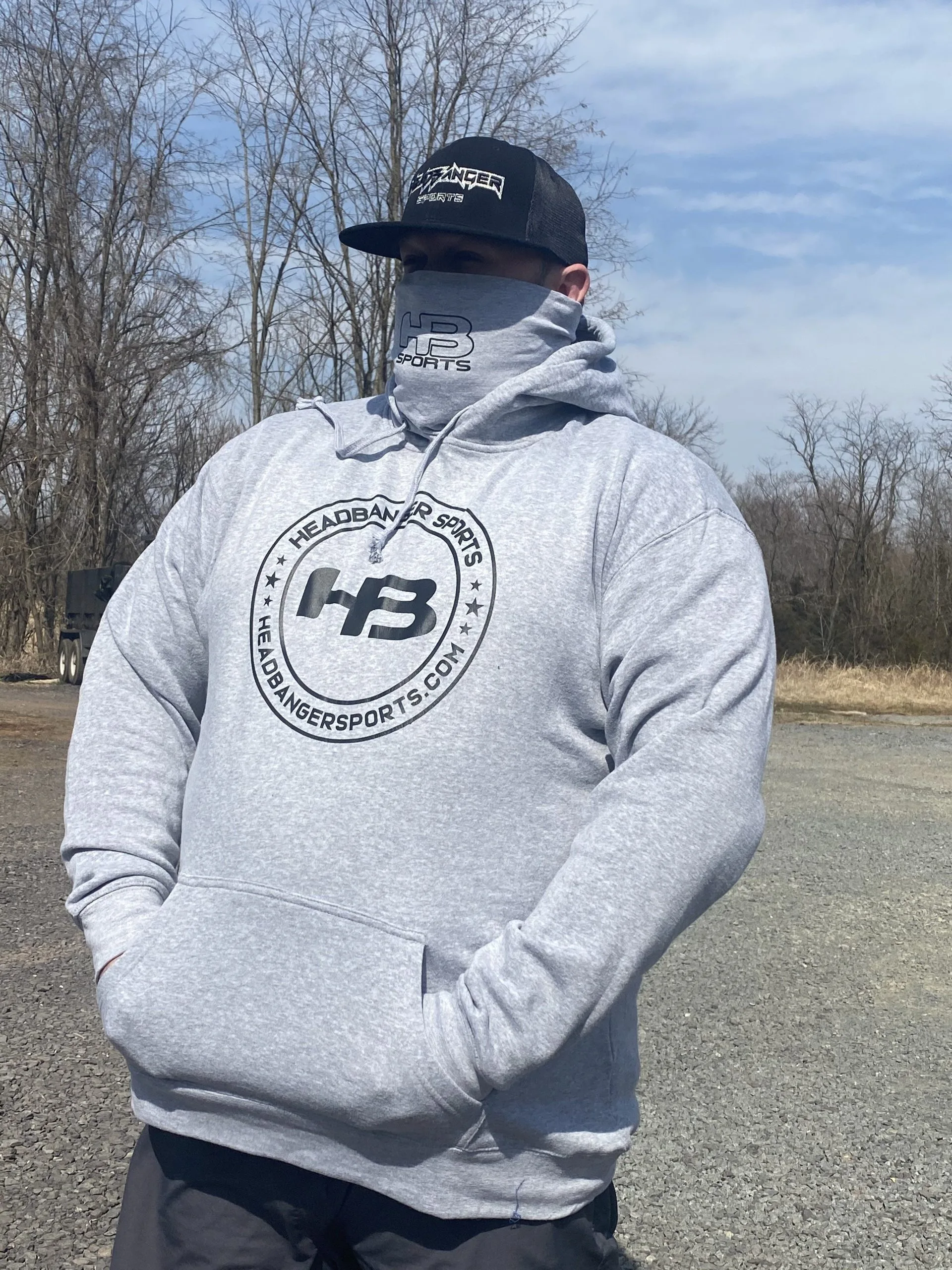 HB Sports Headbanger Sports Exclusive Gaiter Fleece Hoodie (Multiple Colors) 16 HB Sports Headbanger Sports Exclusive Gaiter Fleece Hoodie (Multiple Colors) - Image 14