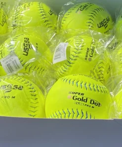 Worth 12" Super Gold Dot PRO M USSSA Slowpitch Softballs (Dozen): UM12CY -wp populaire magasin PhotoMar11 121104PM scaled