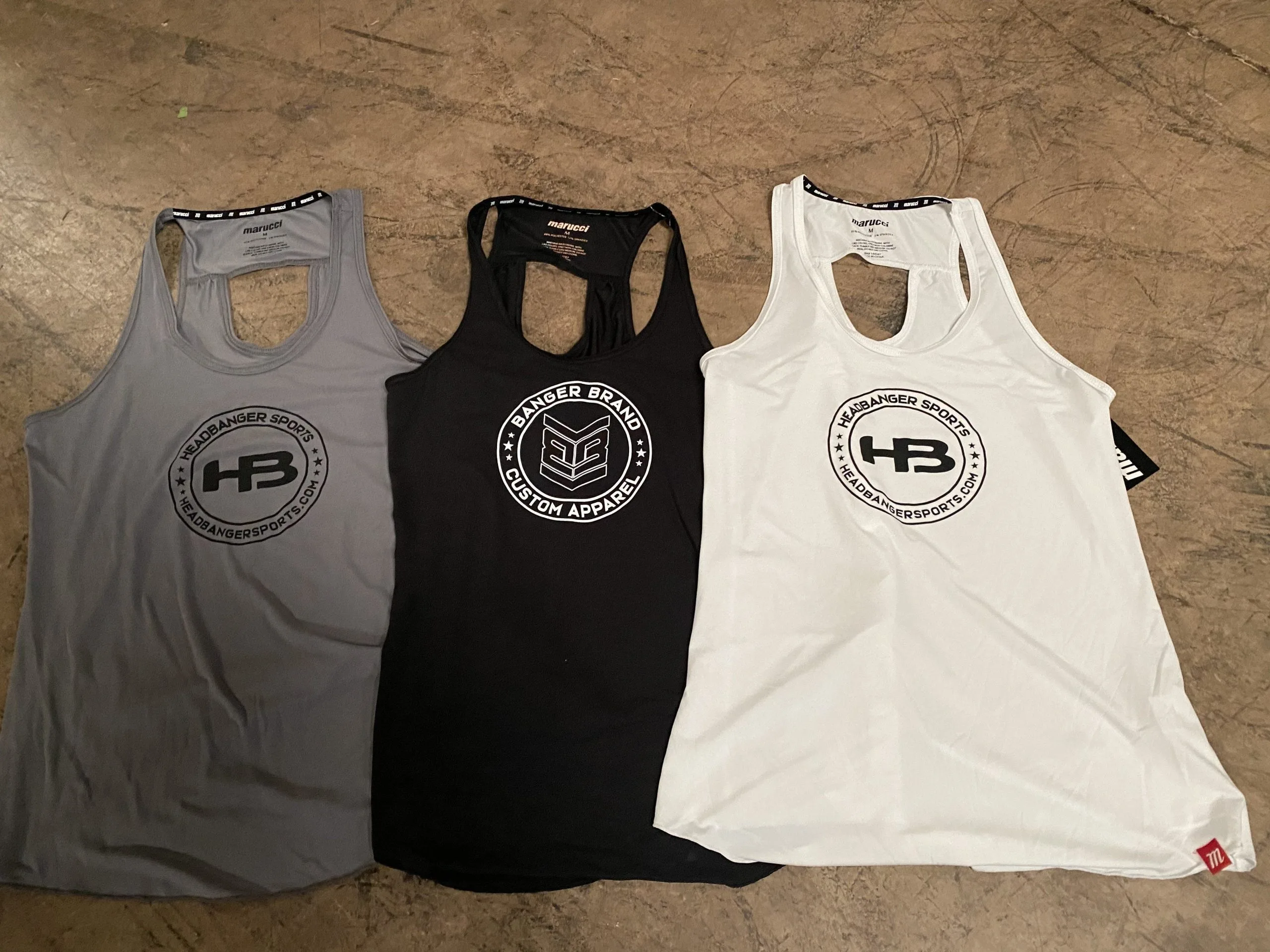 HB Sports Marucci Women's HB & Banger Brand Relaxed Keyhole Tanks 3 HB Sports Marucci Women's HB & Banger Brand Relaxed Keyhole Tanks