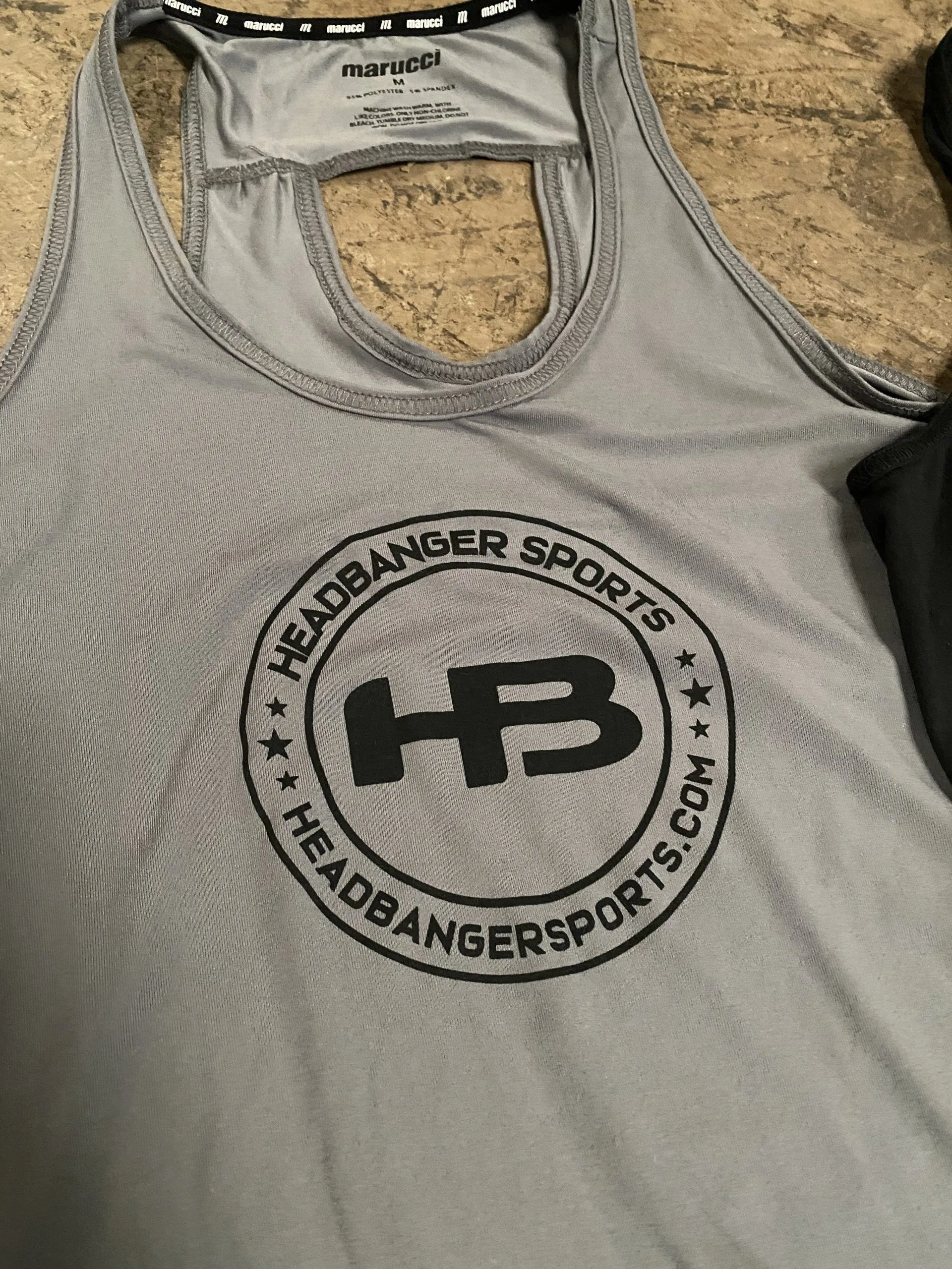 HB Sports Marucci Women's HB & Banger Brand Relaxed Keyhole Tanks 7 HB Sports Marucci Women's HB & Banger Brand Relaxed Keyhole Tanks - Image 5