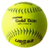 Worth 12" Super Gold Dot PRO M USSSA Slowpitch Softballs (Dozen): UM12CY