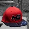 HB Sports Headbanger Sports I8503 Cap America Flexfit Perforated Performance Hat: Red & Black -wp populaire magasin RED BLACK