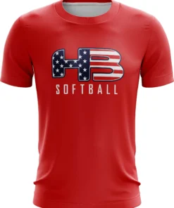 Headbanger Sports Exclusive " HB Sports Softball" Short Sleeve Jersey -wp populaire magasin RedSoftball