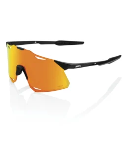 100% HYPERCRAFT Sunglasses Matte Black - HiPER Red Multilayer Mirror Lens