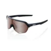 100% S2 Sunglasses Soft Tact Black - HiPER Crimson Silver Mirror Lens -wp populaire magasin SP22 S2 60006 00002 3Q