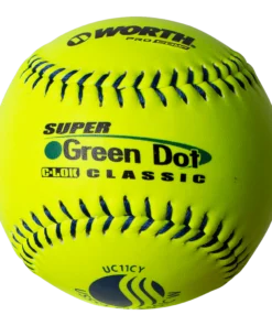 Worth 11" USSSA Super Green Dot Classic W Composite Softballs (Dozen): UC11CY