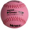 Worth Pink 11" WSL Super Green Dot 47/400 Slowpitch Softballs (Dozen): WPS11WSLC -wp populaire magasin Worth WSL Slowpitch Pink Ball WPS11WSLC