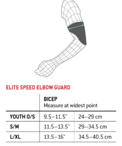 G-Form – ELITE SPEED BATTER’S ELBOW GUARD -wp populaire magasin elitespeedelbow sizechart