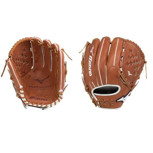 Mizuno GPSF1200 Pro Select FP 12" Brown Fastpitch Glove 3 Mizuno GPSF1200 Pro Select FP 12" Brown Fastpitch Glove