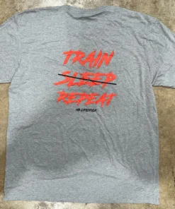 HB Sports Inc. HB Lifestyle Active Wear Men's T-Shirt: Train Sleep Repeat