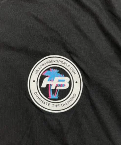 HB Sports Inc. HB Lifestyle Active Wear Men's T-Shirt: Palm Trees (Black) -wp populaire magasin treefront1